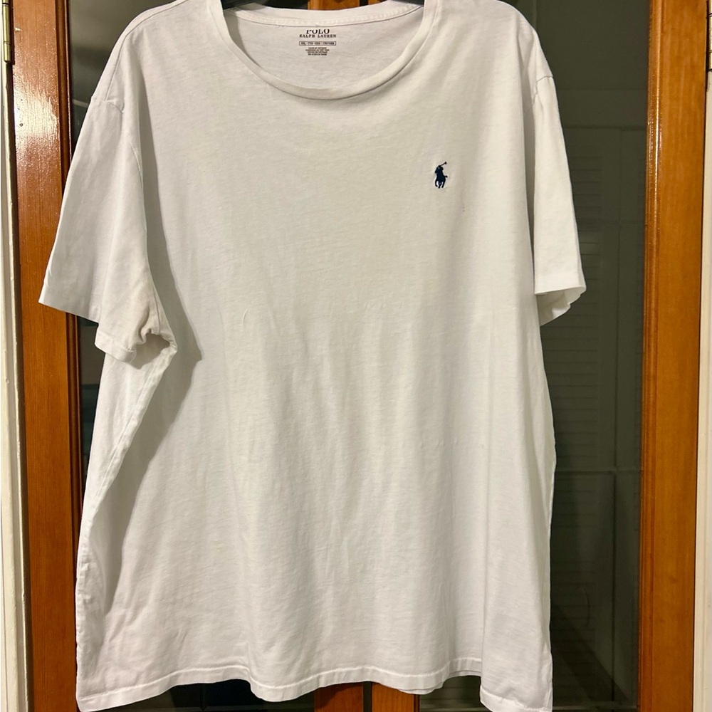 Polo by Ralph Lauren Classic White Tee with Navy Logo